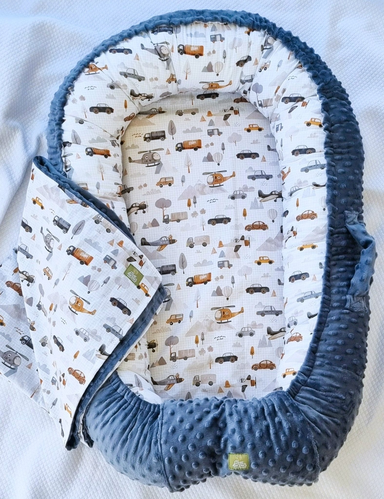 Baby Nest Traffic με σχέδιο αυτοκινητάκια για αγοράκι