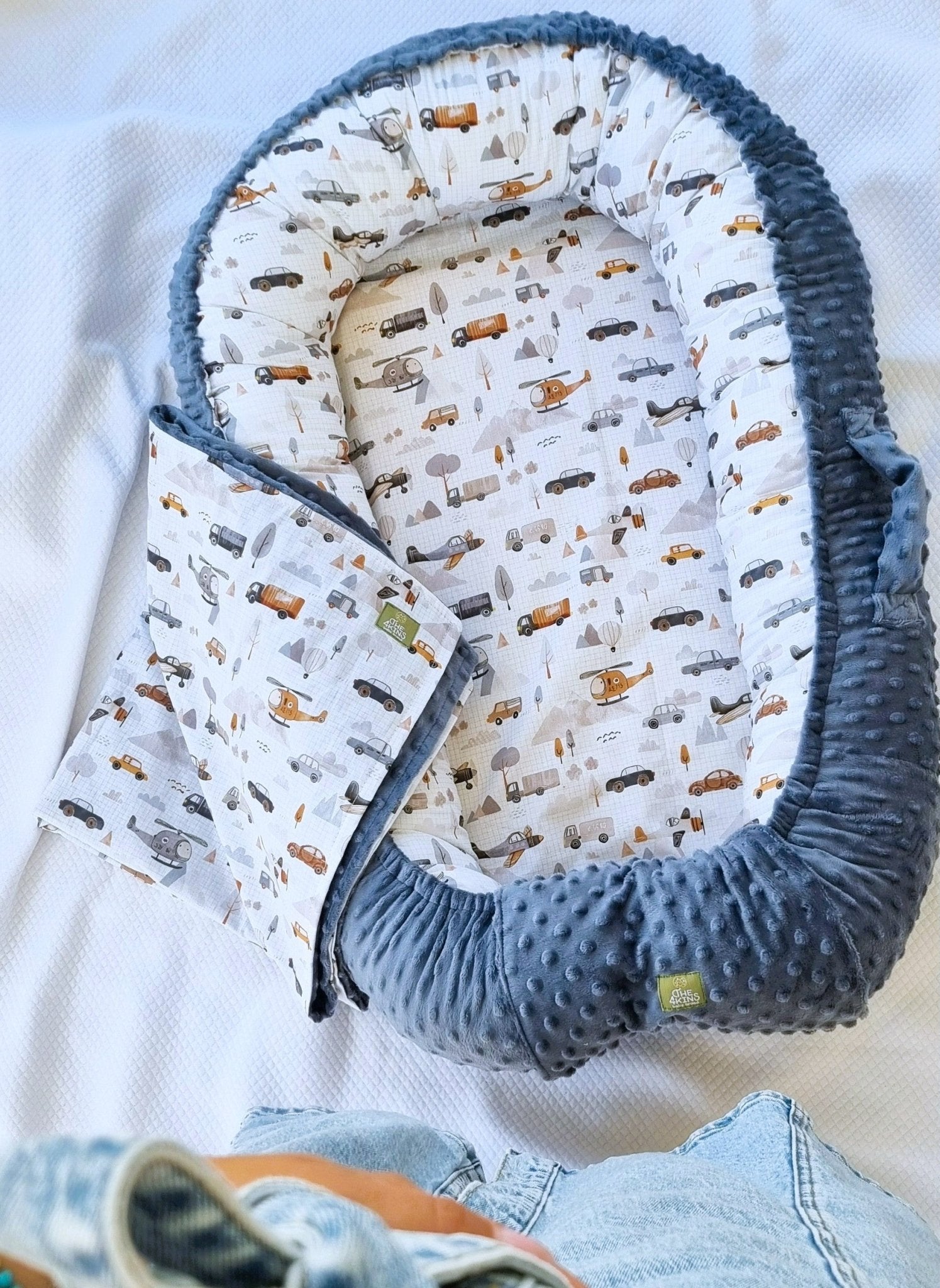 Baby Nest Traffic με σχέδιο αυτοκινητάκια για αγοράκι