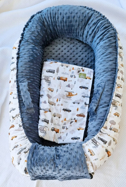 Baby Nest Traffic με σχέδιο αυτοκινητάκια για αγοράκι