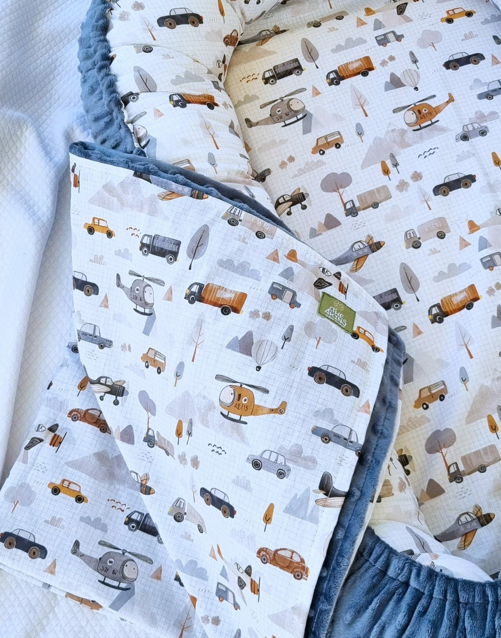 Baby Nest Traffic με σχέδιο αυτοκινητάκια για αγοράκι