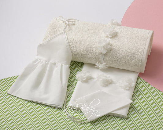 Bouquet Λαδόπανα Βάπτισης - The4kins baby brand