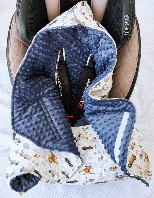 Car Seat Blanket Traffic - The4kins baby brand