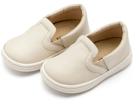 Δερμάτινο Loafer Εκρού - The4kins baby brand