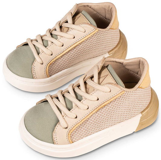 Δίχρωμο Δετά Sneaker Μπεζ Μέντα - The4kins baby brand
