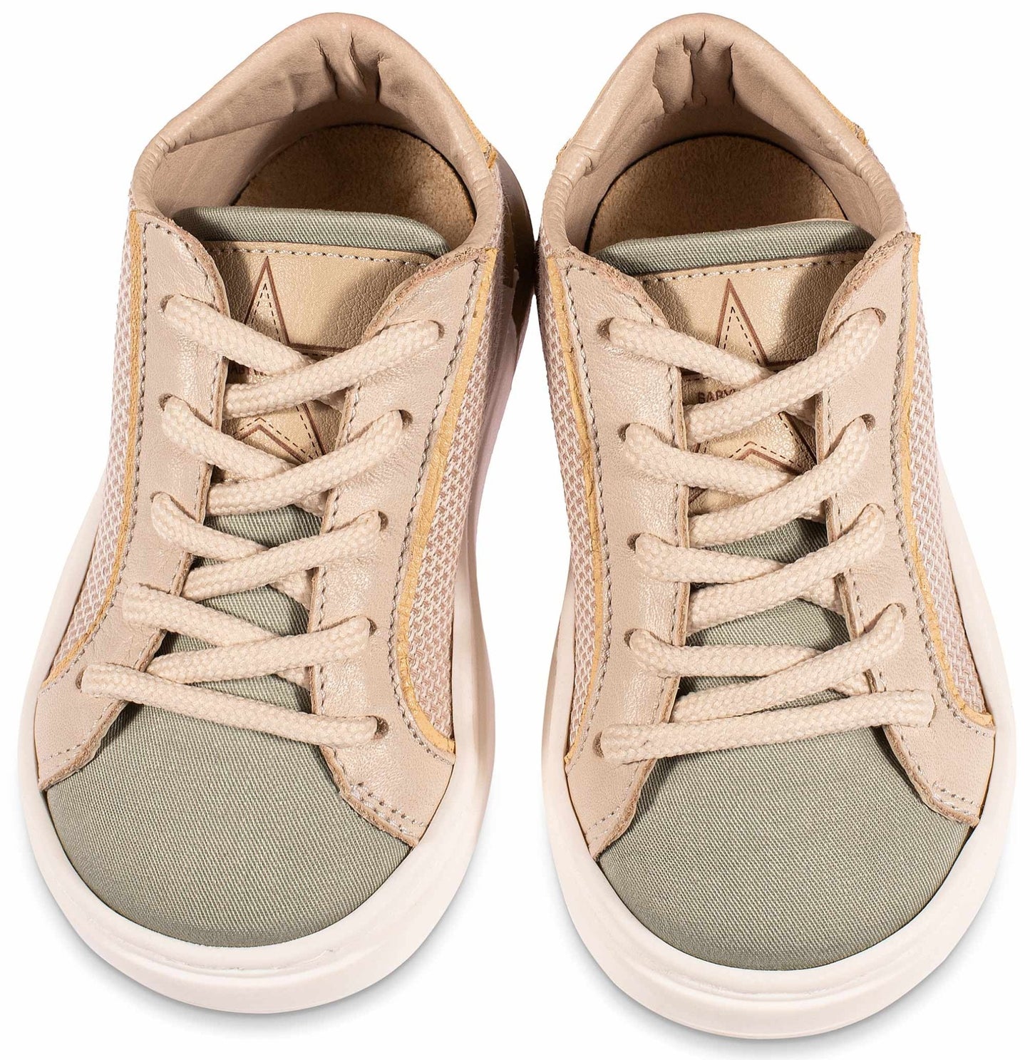 Δίχρωμο Δετά Sneaker Μπεζ Μέντα - The4kins baby brand