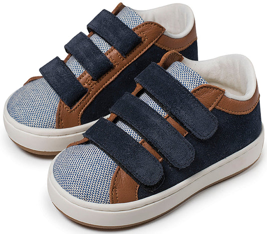 Δίχρωμο Sneaker Τριπλό Χρατς Μπλε Ταμπά - The4kins baby brand