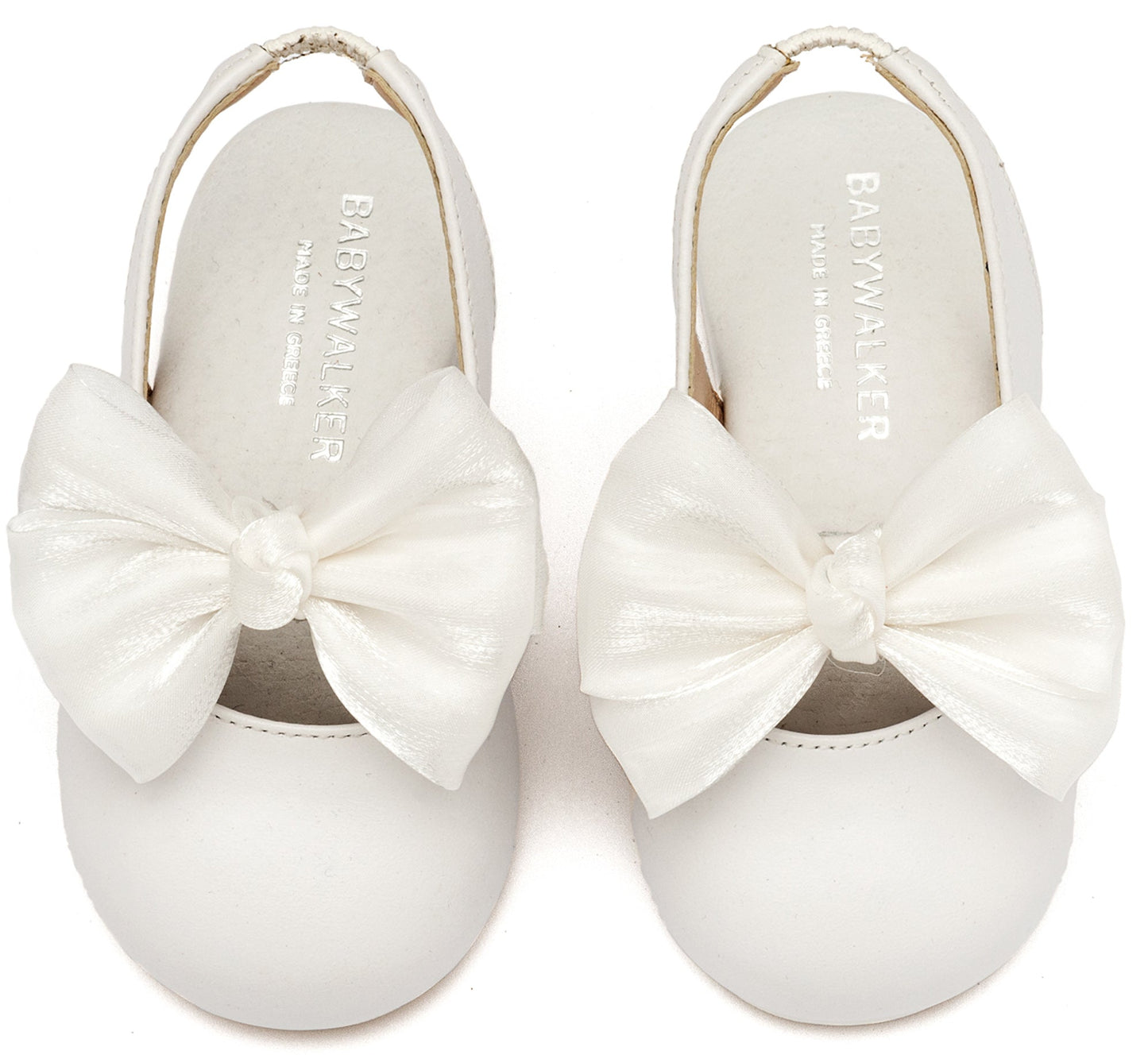 Γαλλικό Σαμπό με Φιόγκο Chiffon Λευκό - The4kins baby brand