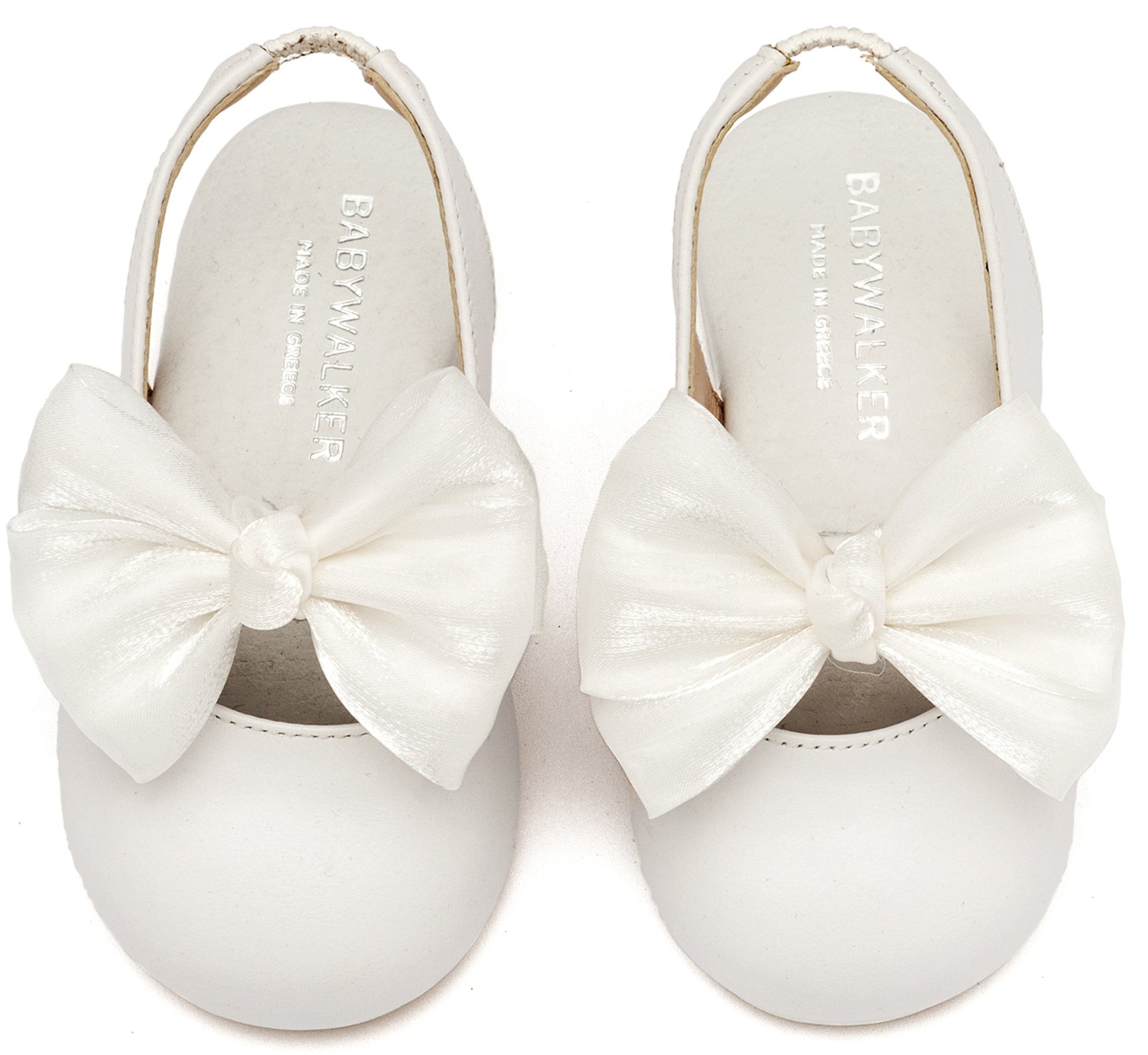 Γαλλικό Σαμπό με Φιόγκο Chiffon Λευκό - The4kins baby brand