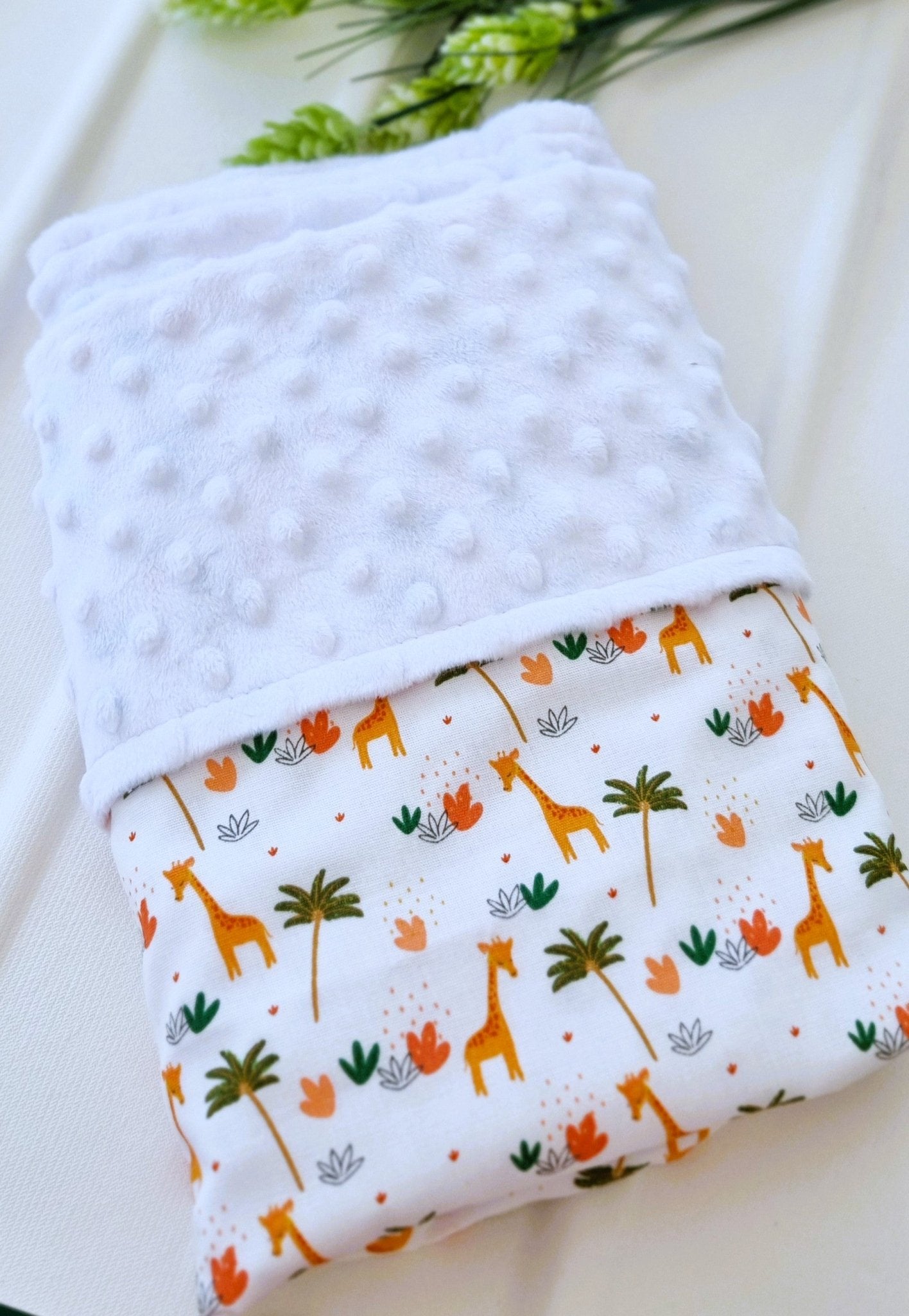 Giraffe Minky Κουβερτούλα - The4kins baby brand