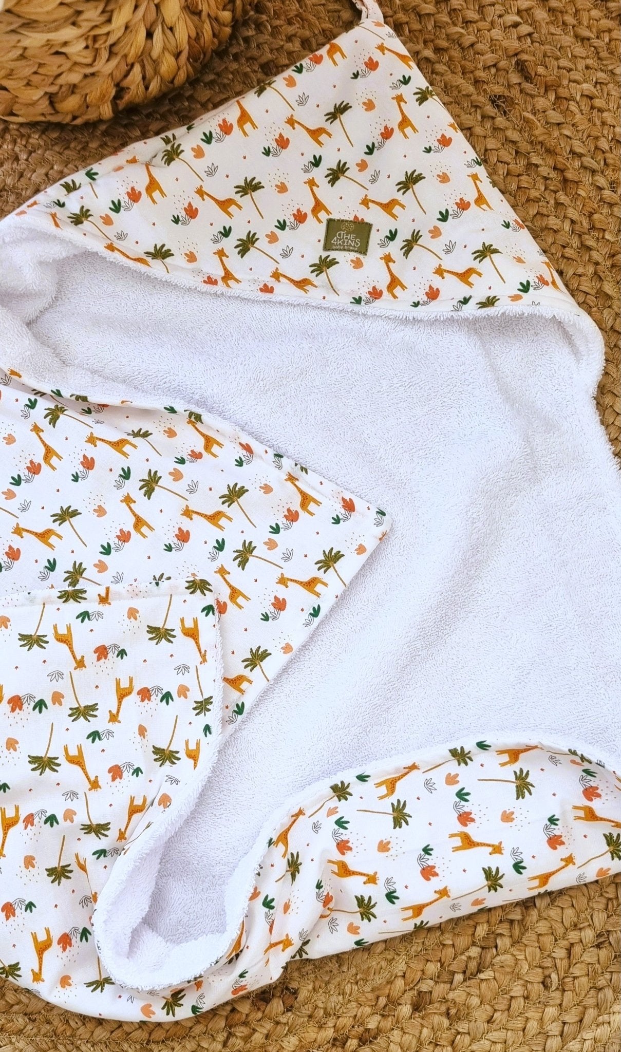 Giraffe Μπουρνουζάκι Κάπα - The4kins baby brand
