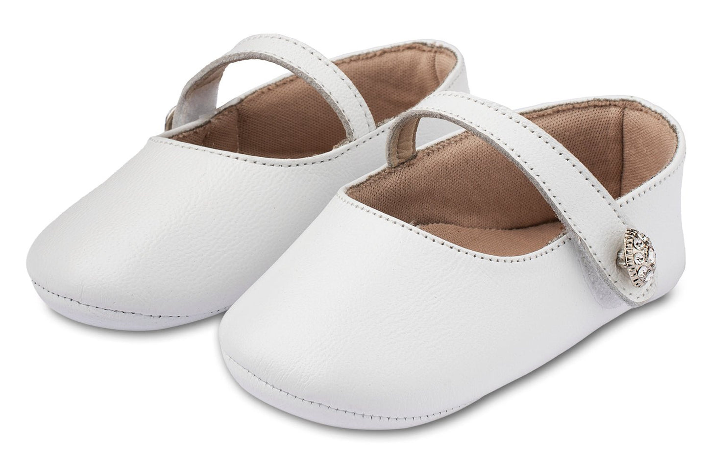 Γοβάκι Μονή Μπαρέτα Λευκό - The4kins baby brand