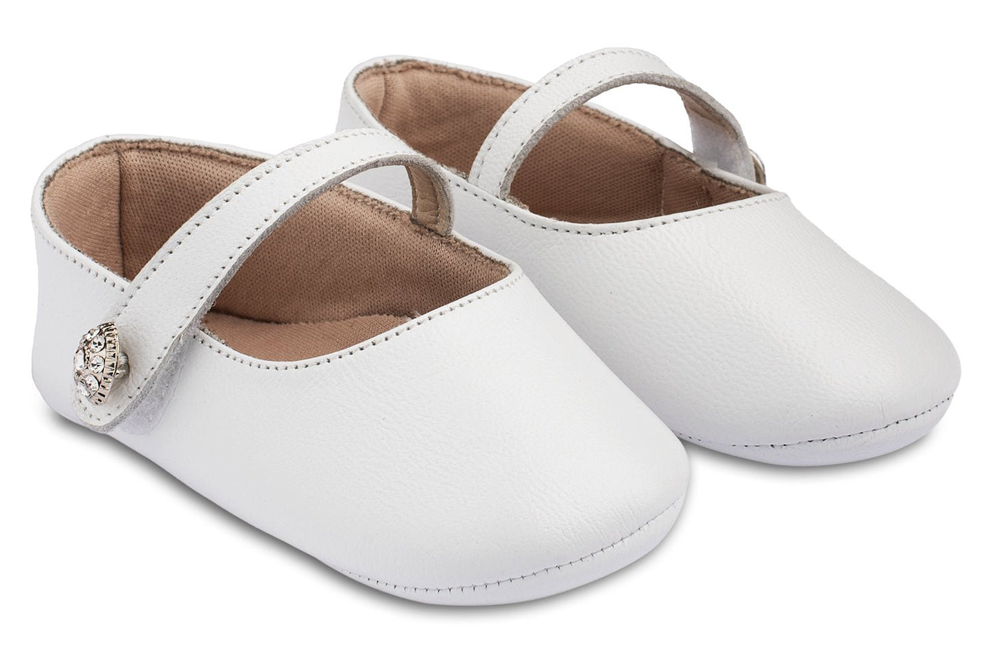 Γοβάκι Μονή Μπαρέτα Λευκό - The4kins baby brand