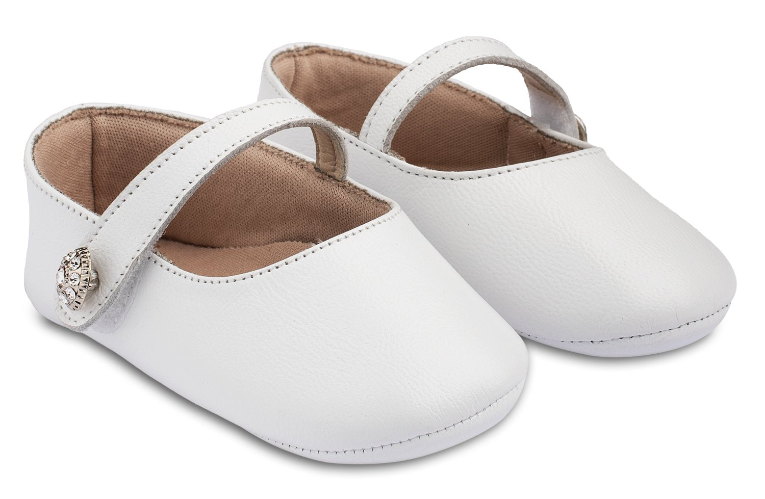 Γοβάκι Μονή Μπαρέτα Λευκό - The4kins baby brand