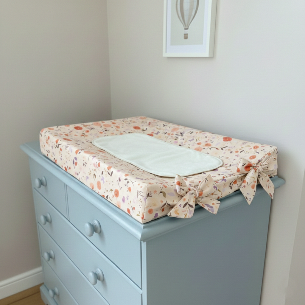 Υφασμάτινο κάλυμμα αλλαξιέρας The4kins σε διάσταση 70x50.