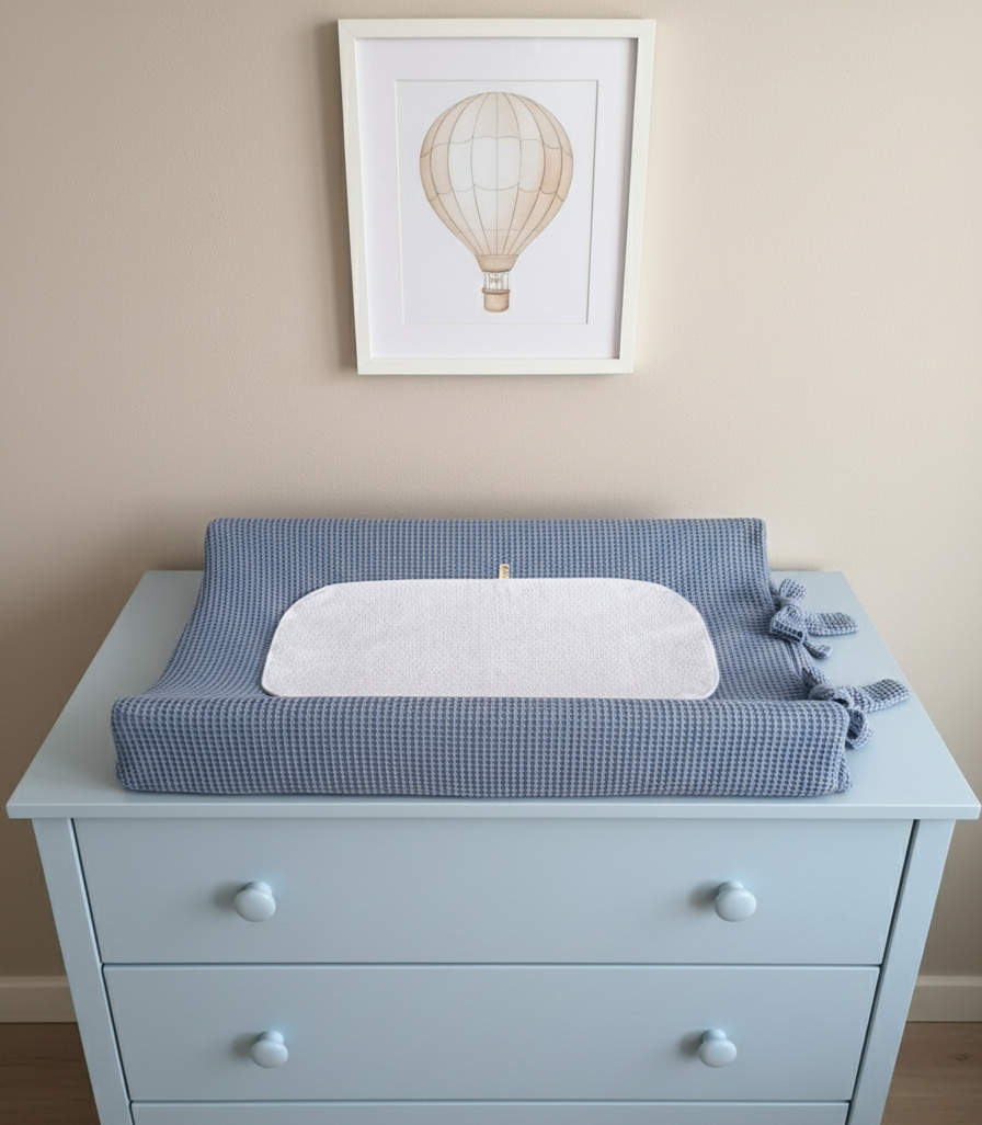 Υφασμάτινο κάλυμμα αλλαξιέρας The4kins σε διάσταση 70x50.