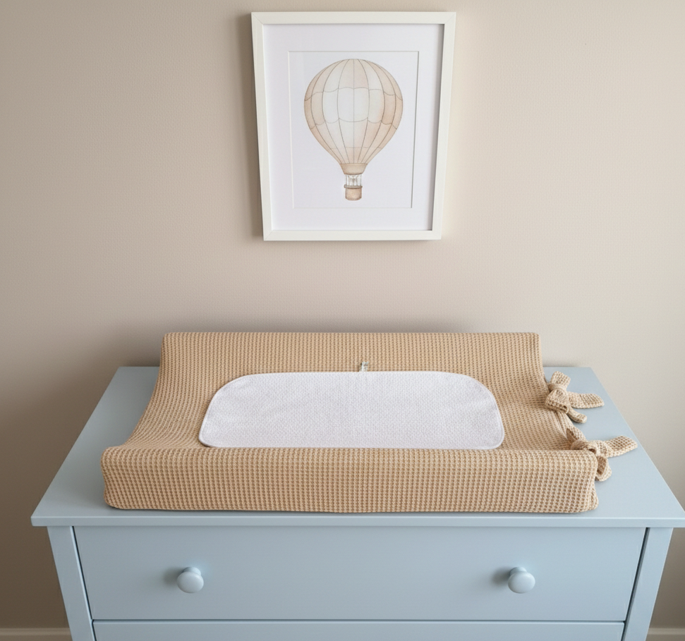 Υφασμάτινο κάλυμμα αλλαξιέρας The4kins σε διάσταση 70x50.