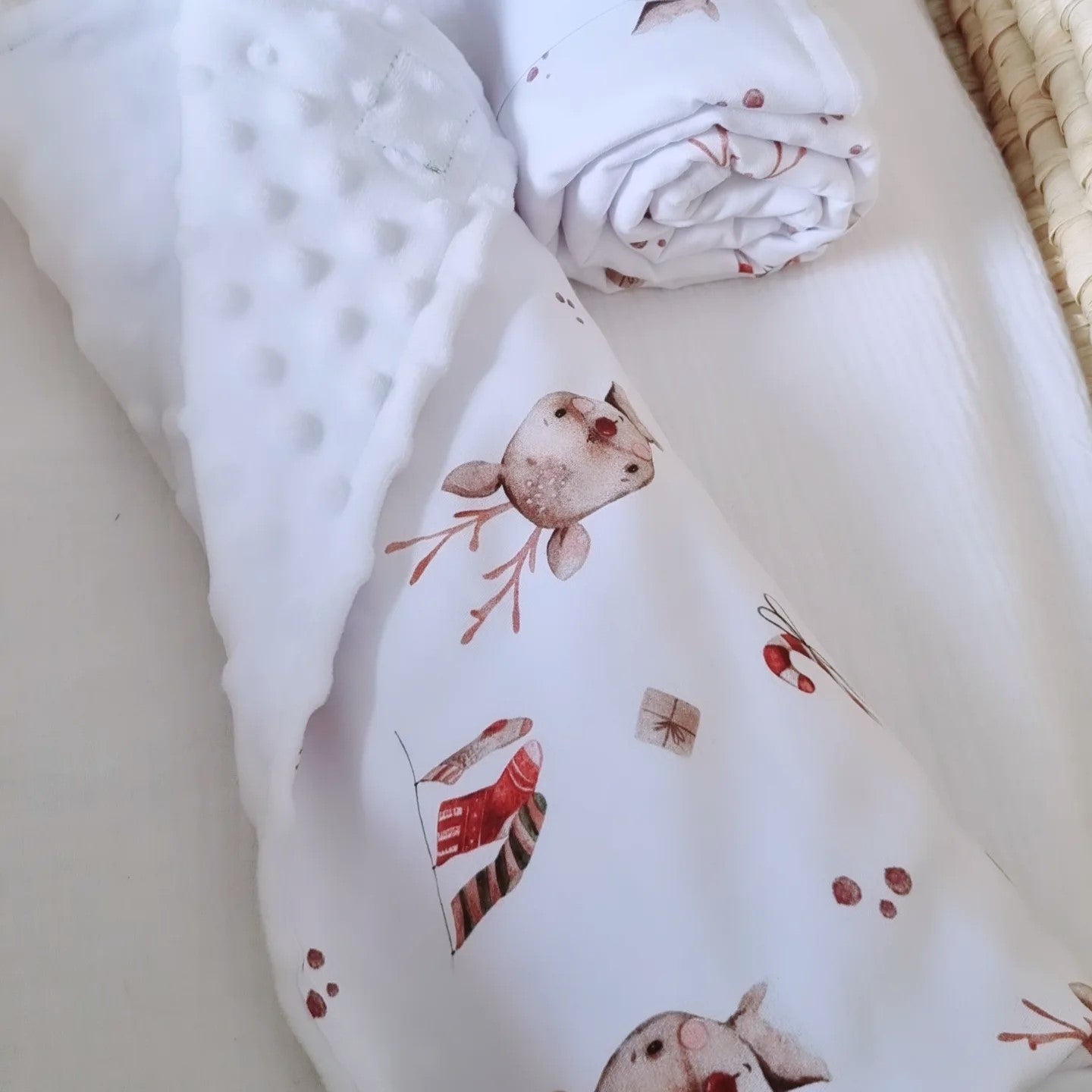Lollipop Reindeer Minky Κουβερτούλα - The4kins baby brand