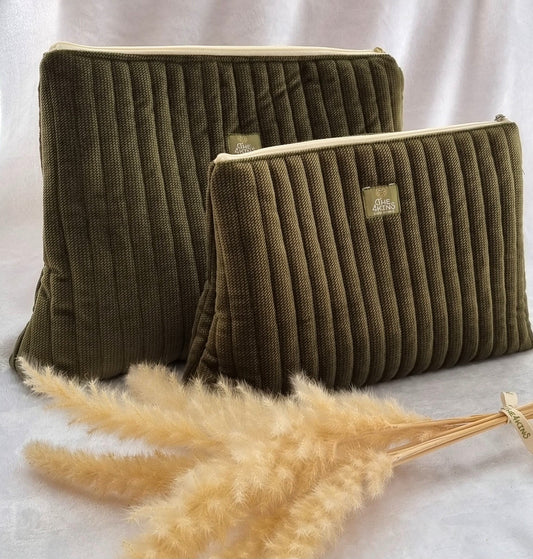 Mama Toiletry Bag Olive Green - The4kins baby brand