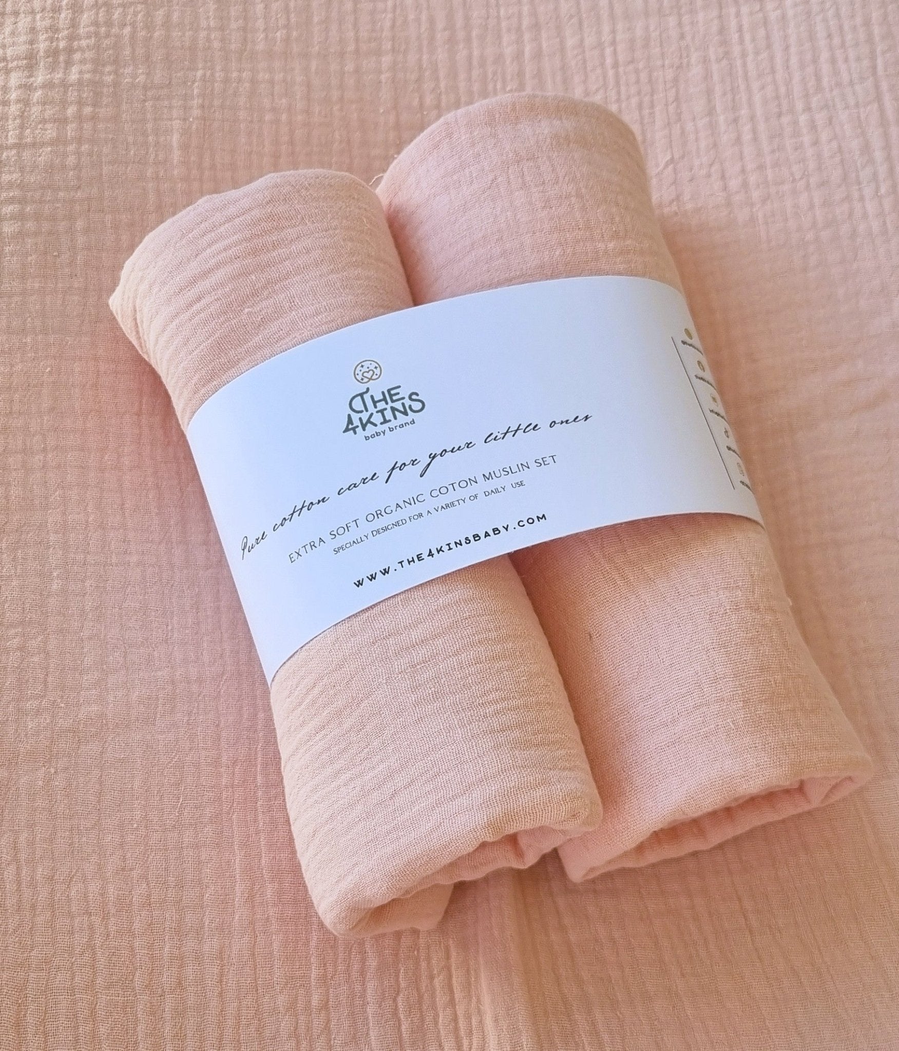 Muslin set - Πάνες Αγκαλιάς - The4kins baby brand