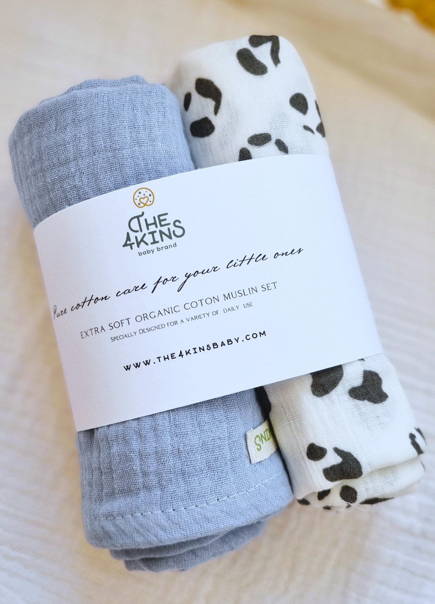 Muslin set - Πάνες Αγκαλιάς - The4kins baby brand