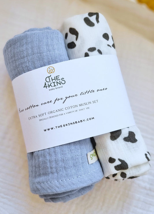 Muslin set - Πάνες Αγκαλιάς - The4kins baby brand