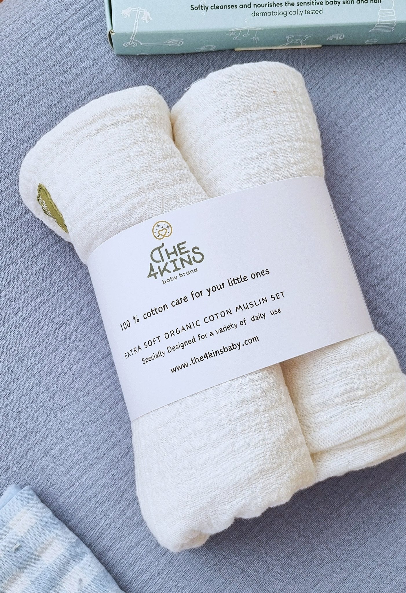 Muslin set - Πάνες Αγκαλιάς - The4kins baby brand