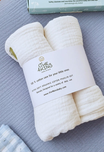 Muslin set - Πάνες Αγκαλιάς - The4kins baby brand