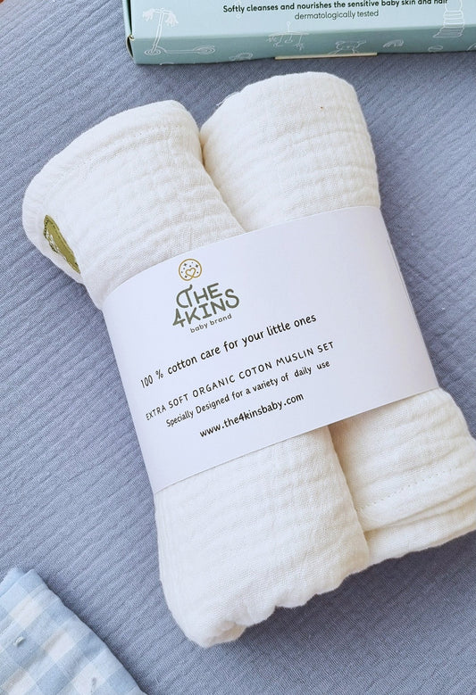 Muslin set - Πάνες Αγκαλιάς - The4kins baby brand