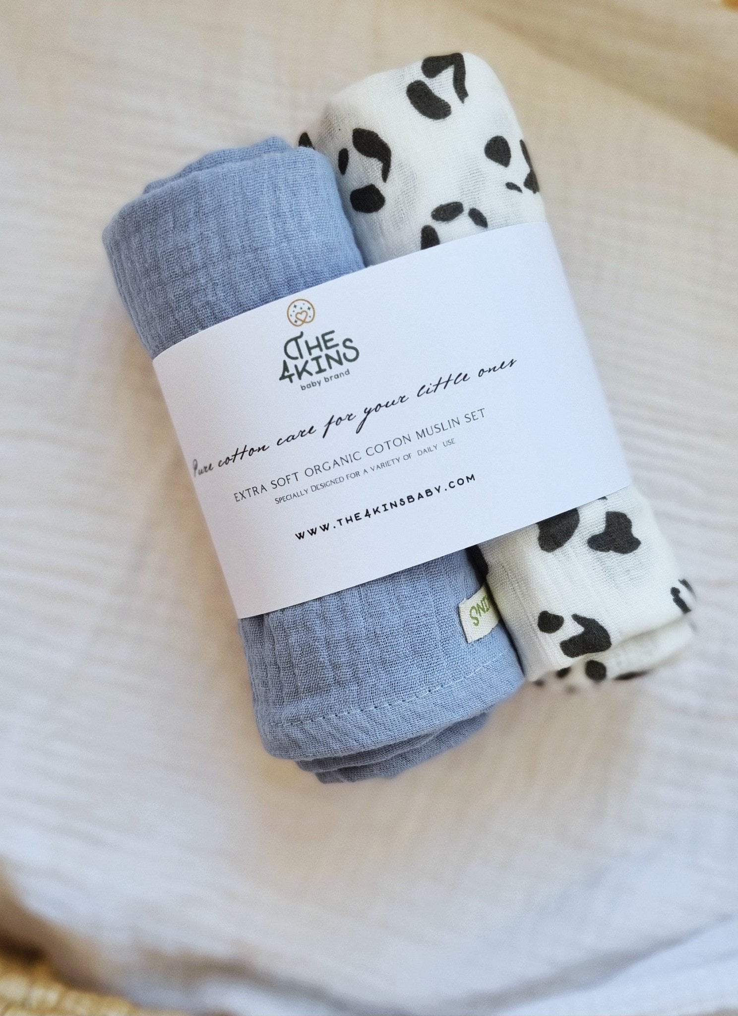 Muslin set - Πάνες Αγκαλιάς - The4kins baby brand