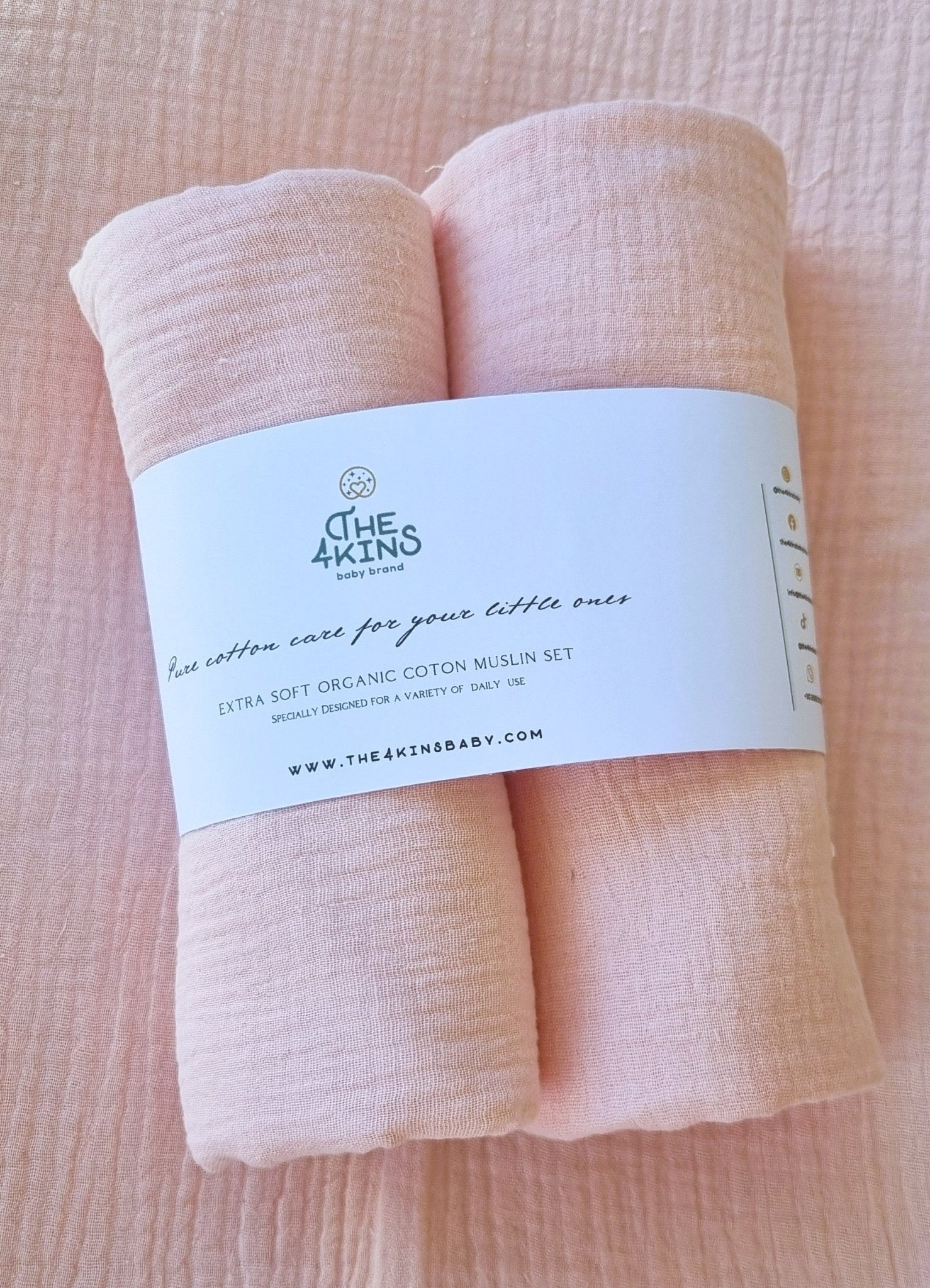 Muslin set - Πάνες Αγκαλιάς - The4kins baby brand