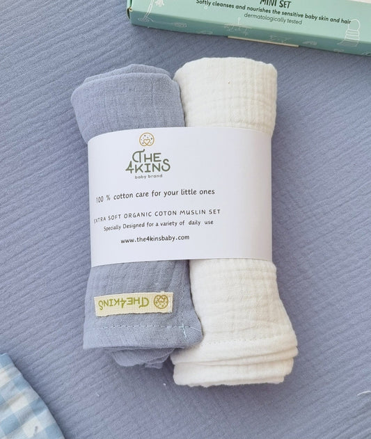 Muslin set - Πάνες Αγκαλιάς - The4kins baby brand