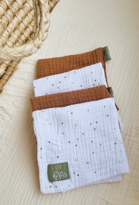Πανάκια Φροντίδας Coffe - Dots - The4kins baby brand