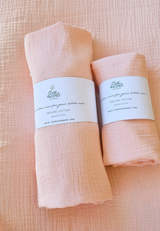 Pink Πάνα Αγκαλιάς/Μουσελίνα - The4kins baby brand