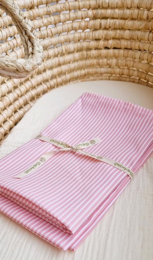 Pink stripes Σετ Μίνι Σεντονάκια - The4kins baby brand