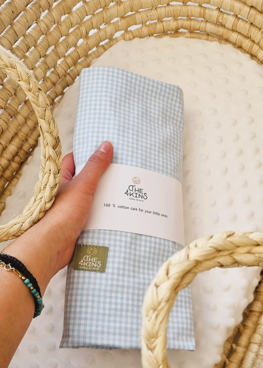 Rustic Harmony in Blue Σεντόνι - The4kins baby brand