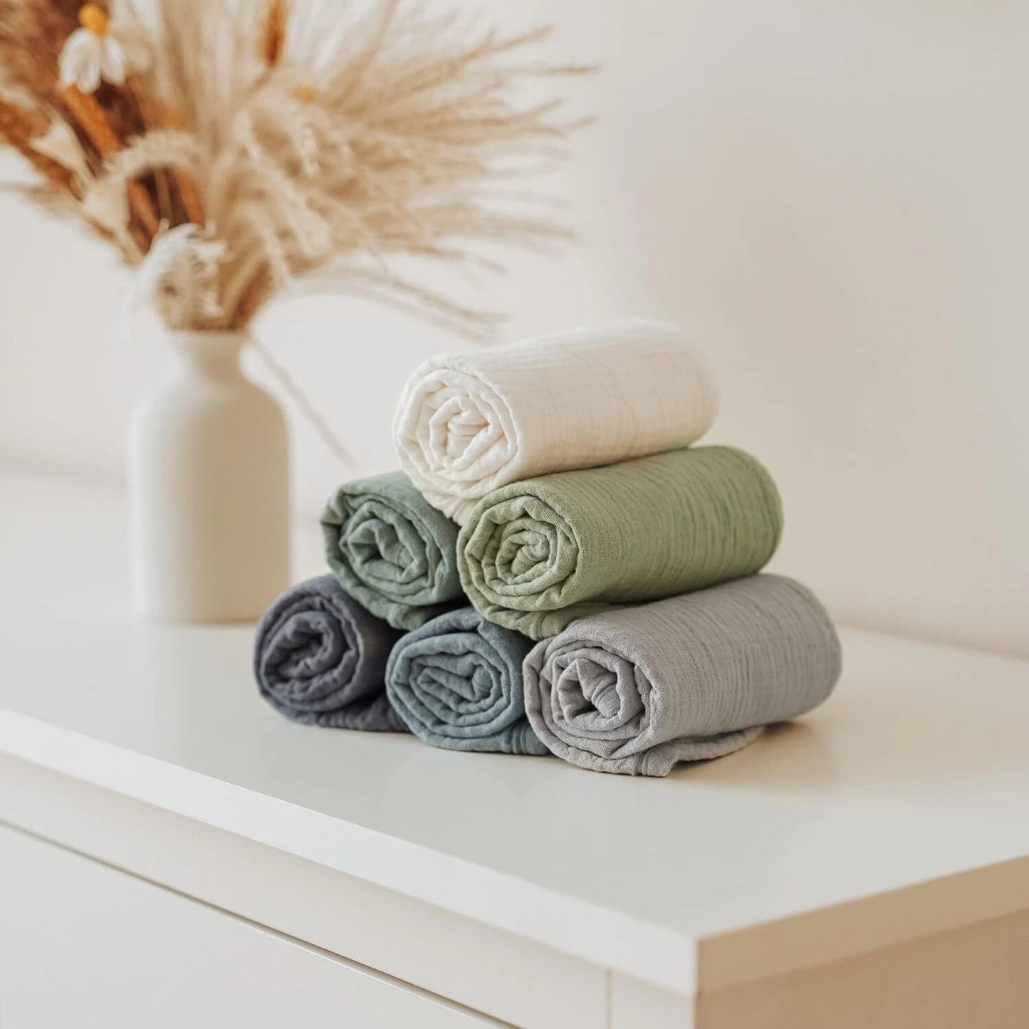 Σετ Πανάκια Μουσελίνας XXL - Burp Cloth blue- green combo