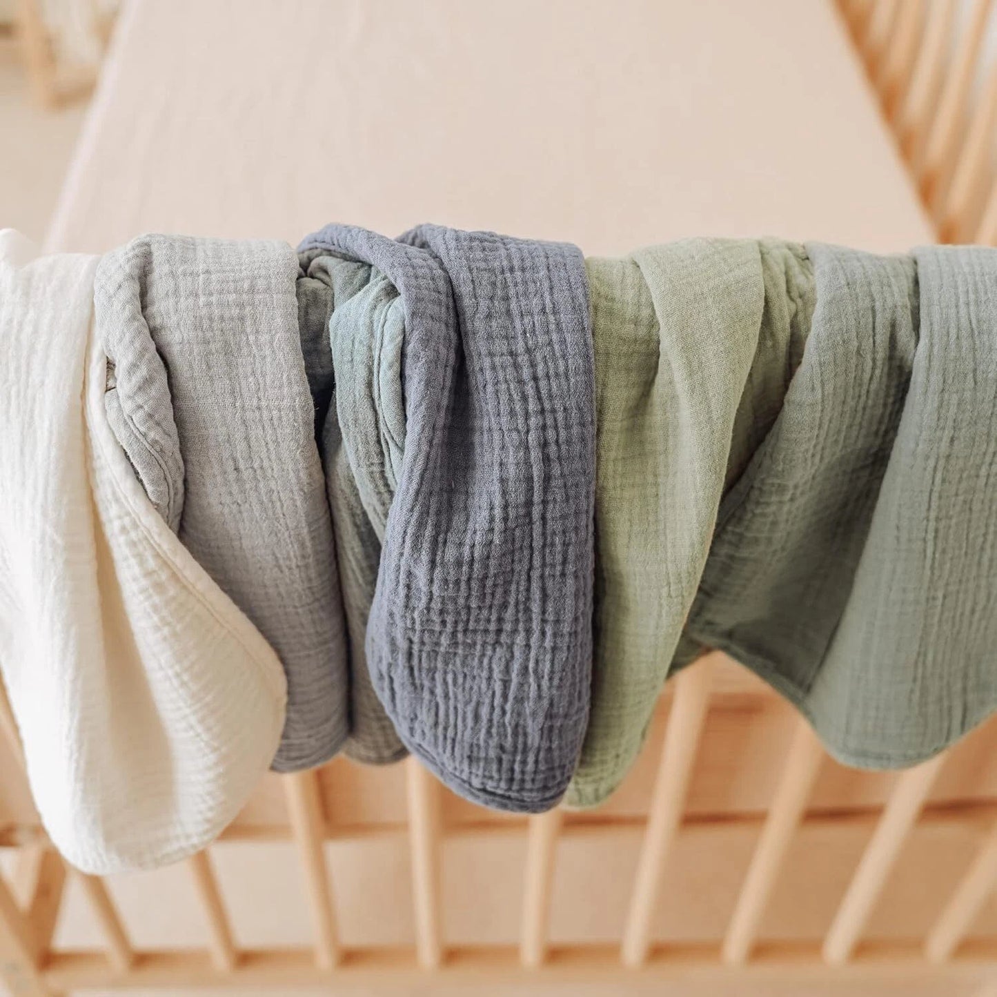 Σετ Πανάκια Μουσελίνας XXL - Burp Cloth blue- green combo