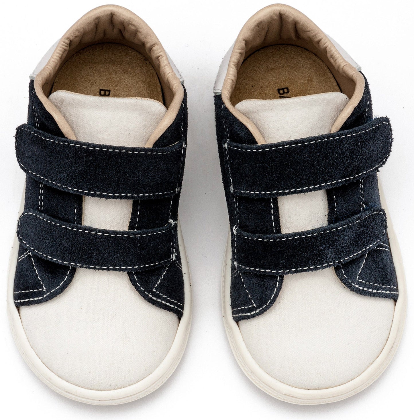 Σνίκερ με Διπλή Μπαρέτα Χρατς Λευκό Μπλε - The4kins baby brand