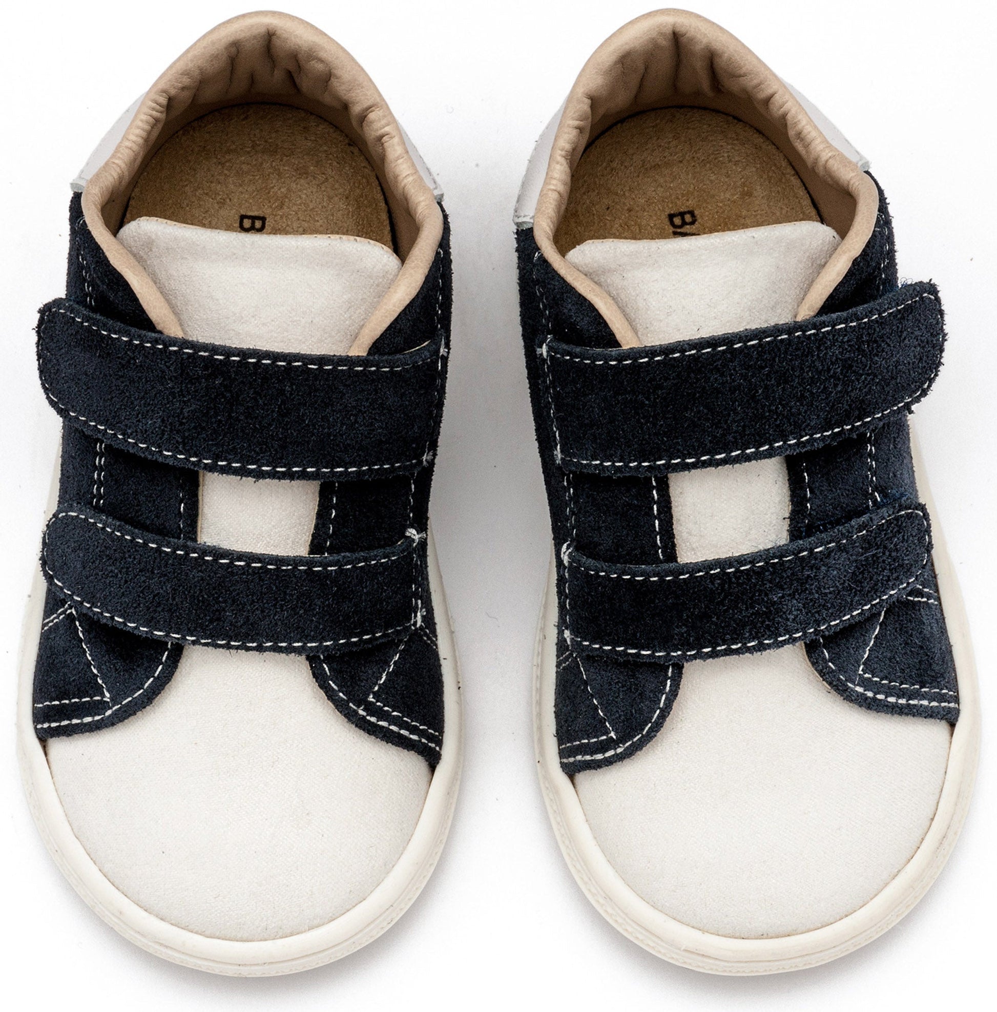 Σνίκερ με Διπλή Μπαρέτα Χρατς Λευκό Μπλε - The4kins baby brand