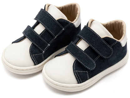 Σνίκερ με Διπλή Μπαρέτα Χρατς Λευκό Μπλε - The4kins baby brand