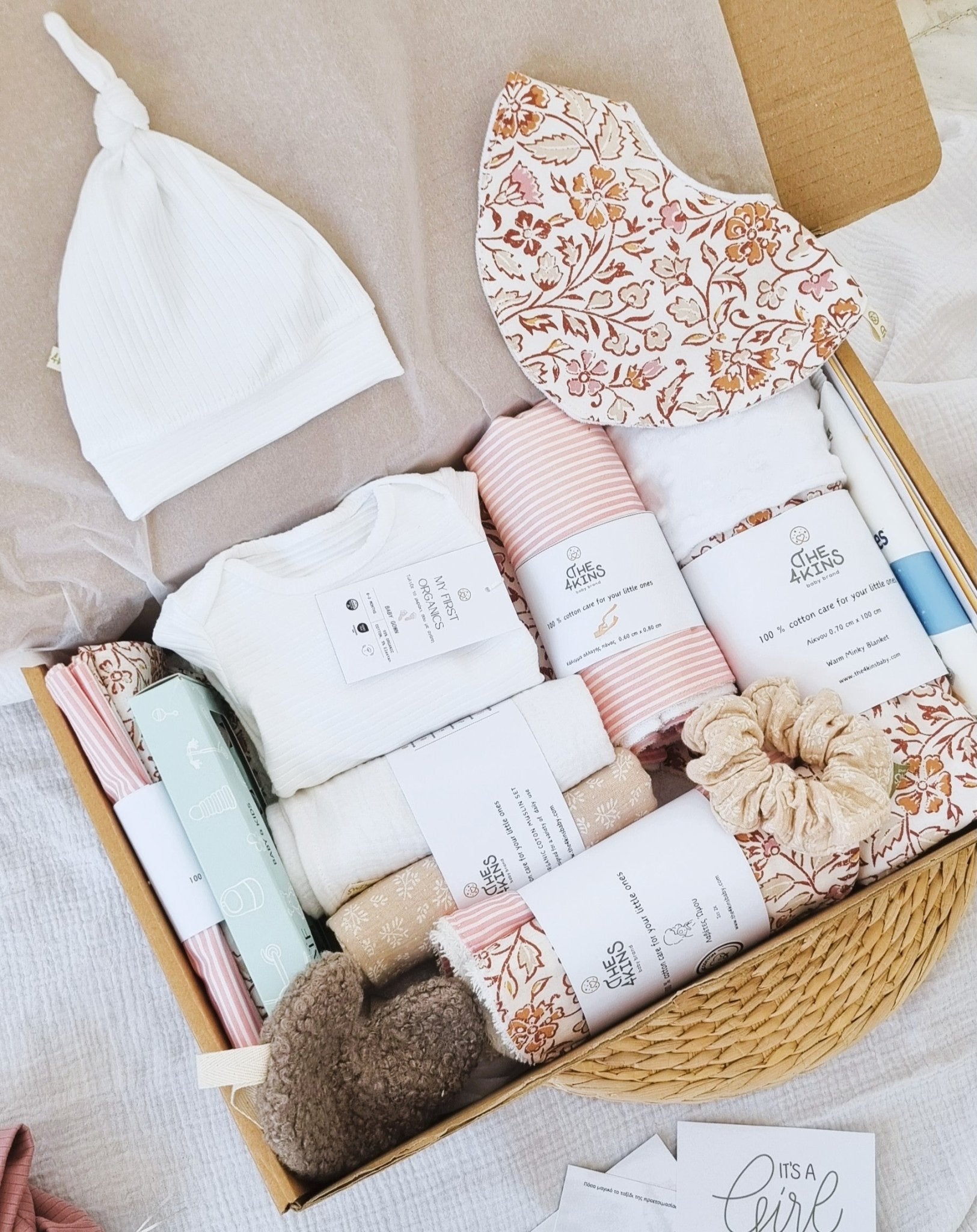 Πολυτελές Welcome Baby Box The4kins ιδανικό για δώρο μωρού