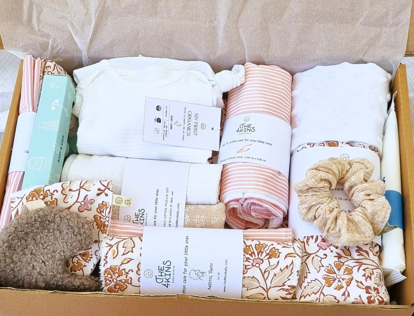 Πολυτελές Welcome Baby Box The4kins ιδανικό για Τη βαλίτσα μαιευτηρίου