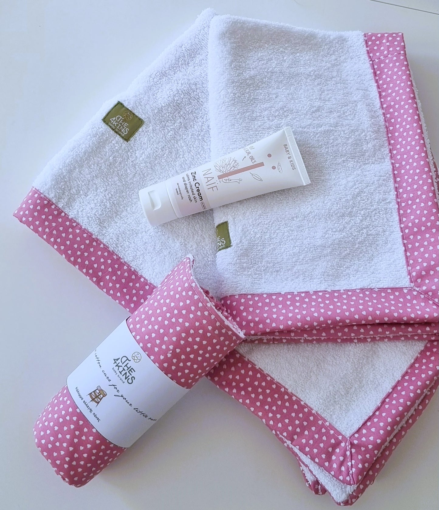 Πετσέτες μπάνιου μωρού candy ροζ