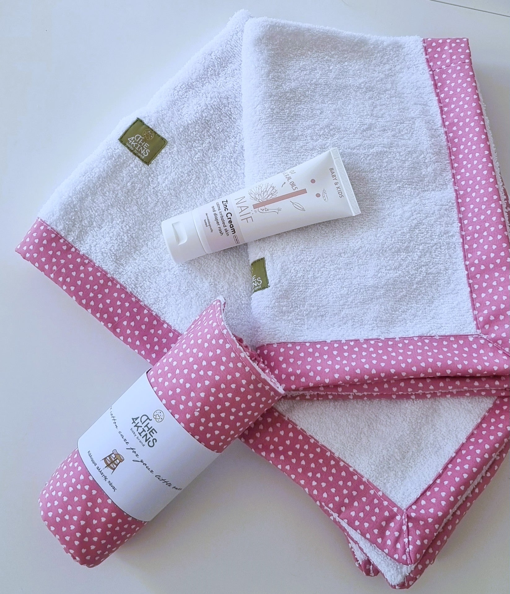 Πετσέτες μπάνιου μωρού candy ροζ