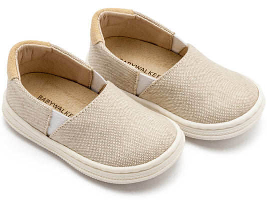 Υφασμάτινa Loafers Μπεζ - The4kins baby brand